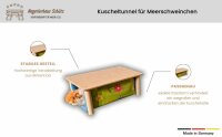 Kuscheltunnel für Meerschweinchen mit Tunnel-Gestell