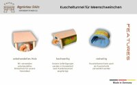 Kuscheltunnel für Meerschweinchen mit Tunnel-Gestell