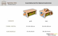 Kuscheltunnel für Meerschweinchen mit Tunnel-Gestell